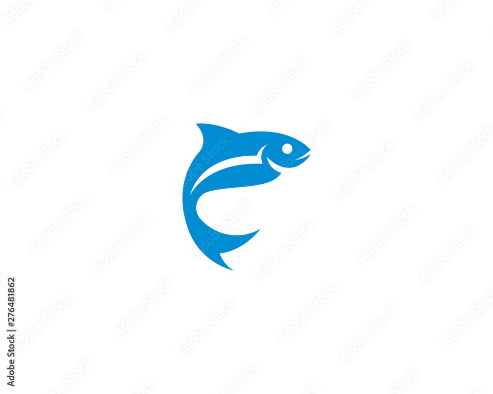 Fototapeta premium Fish icon illustration vector template design