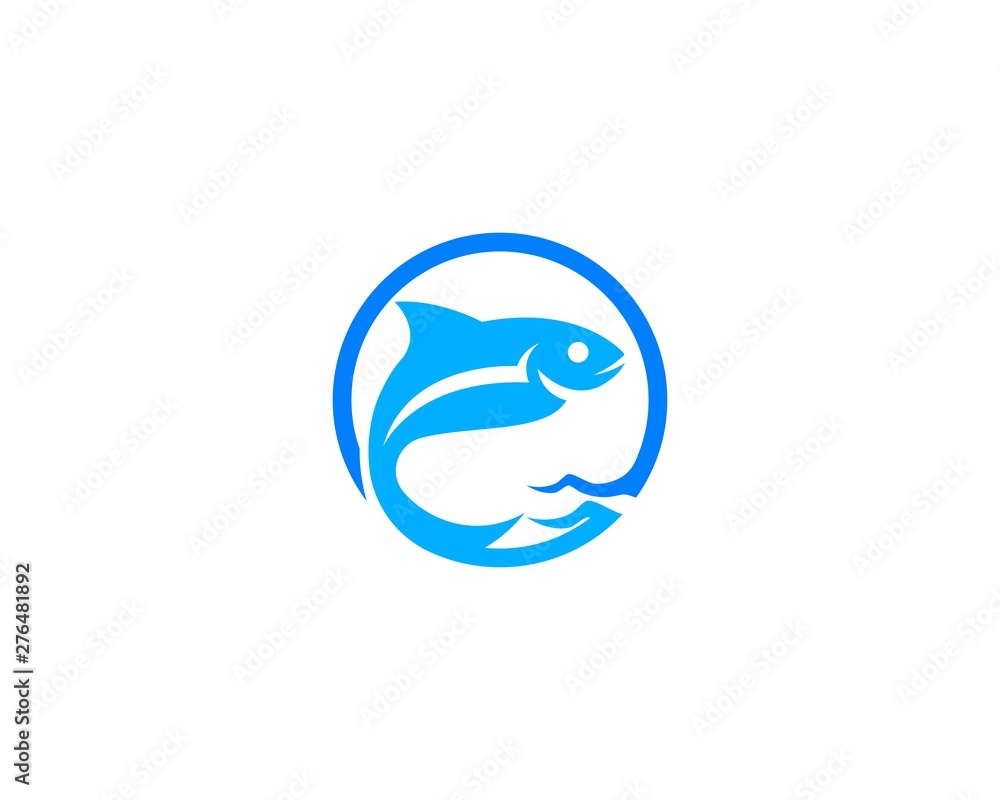 Fish icon illustration vector template design Fish icon illustration vector template design