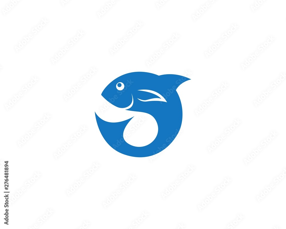 Fish icon illustration vector template design Fish icon illustration vector template design