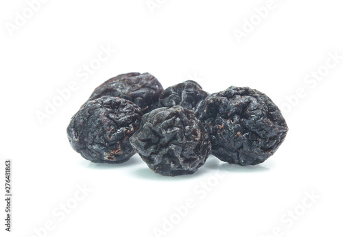 Dried  blueberry isolated on white background