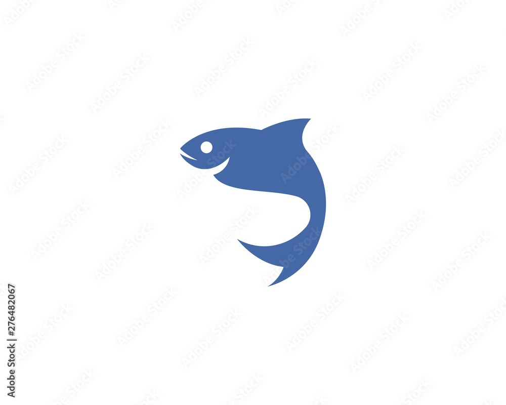 Fish icon illustration vector template design Fish icon illustration vector template design
