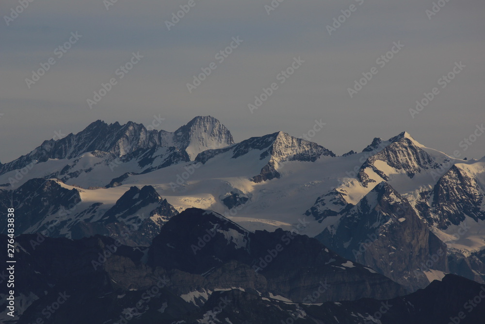 Gauli Glacier and mountain range in the Bernese Highlands.