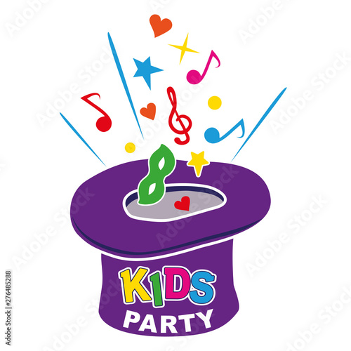 Kids party. Magic hat magic...