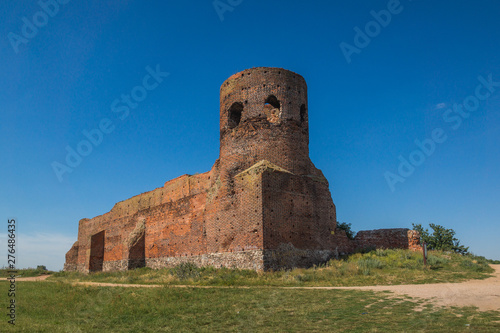 Ruins of a fortified castle in Kolo, Poland photo