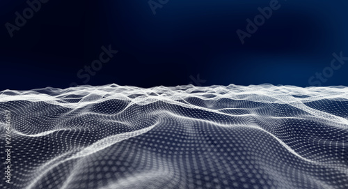 Abstract Electric Wave Grid photo