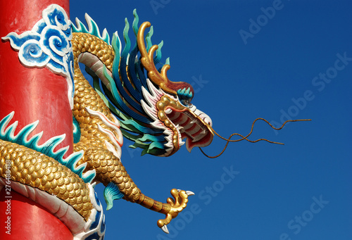 Another animal dragon That the Chinese people respect and worship  pay homage to fortune