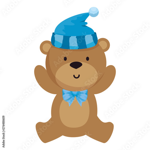 little bear teddy with hat