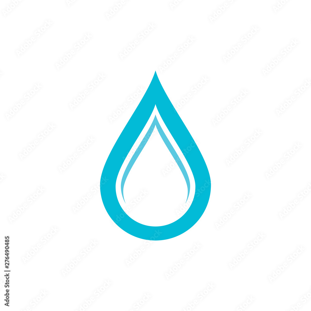 Set of abstract water drops symbols, logo template Set of abstract water drops symbols, logo template