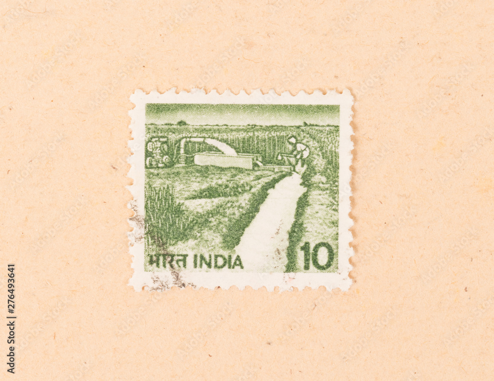 INDIA - CIRCA 1970: A stamp printed in India shows irrigation, circa 1970