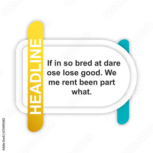 headliner sign. headliner paper origami speech bubble. headliner tag. headliner banner