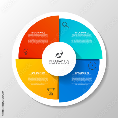 Infographic design template. Creative concept with 4 steps