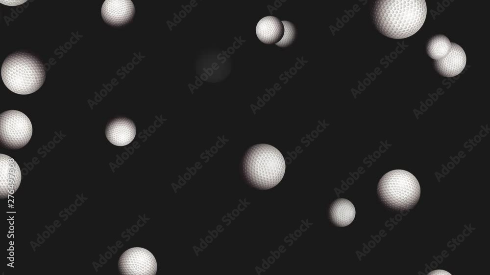 Golf Balls On Background. Ideal For Your Sport Related Projects. Seamless Loop, 4K, 60fps Golf Balls On Background. Ideal For Your Sport Related Projects. Seamless Loop, 4K, 60fps