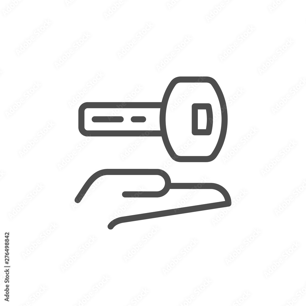 Rent and sell car line outline icon Rent and sell car line outline icon