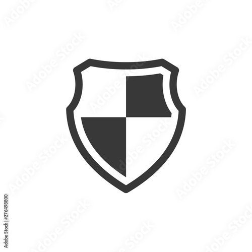Free Download shield icon symbol template black color editable. Simple logo vector illustration for graphic and web design. - GFXLoad