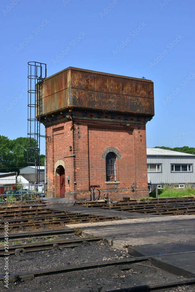 A Water storage tank on a heritage railway.