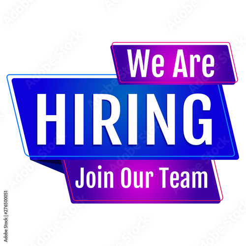 we are hiring sticker isolated-01