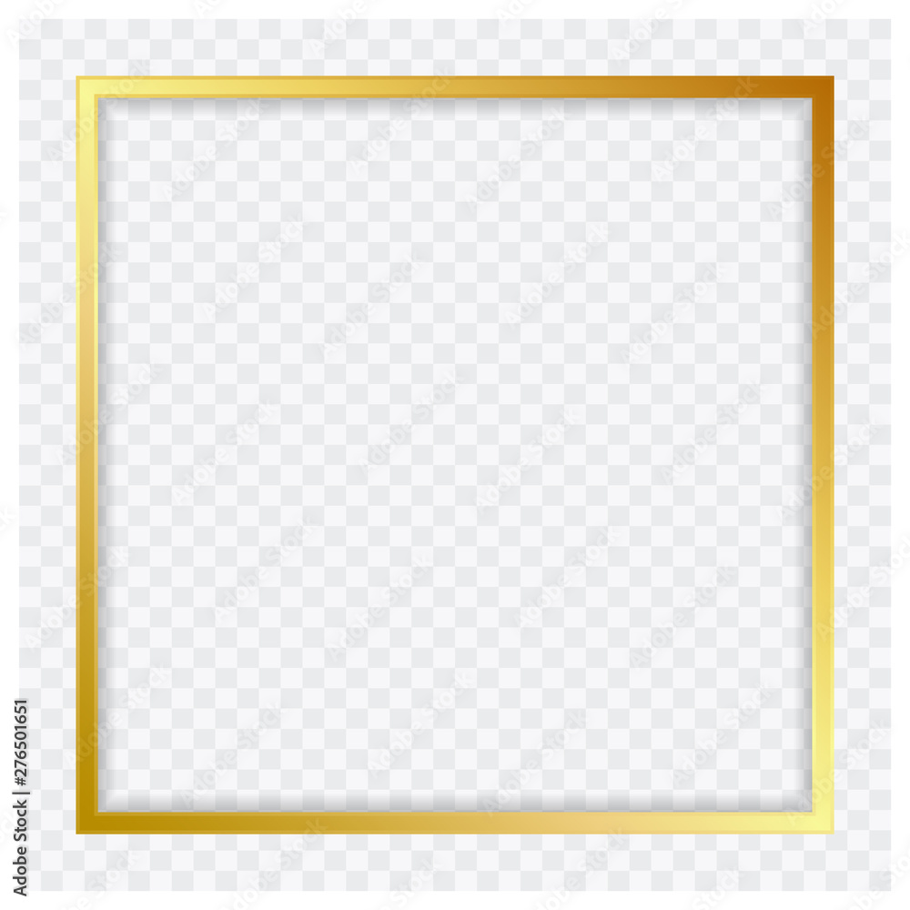 Fototapeta Banner vector abstract square illustrator modern color_gold shiny frame