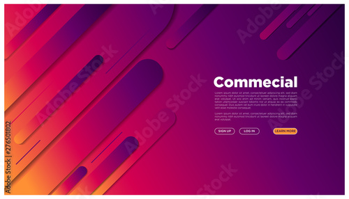 Abstract geometric landing page colorful futuristic graphic space your text here_rounded abstract
