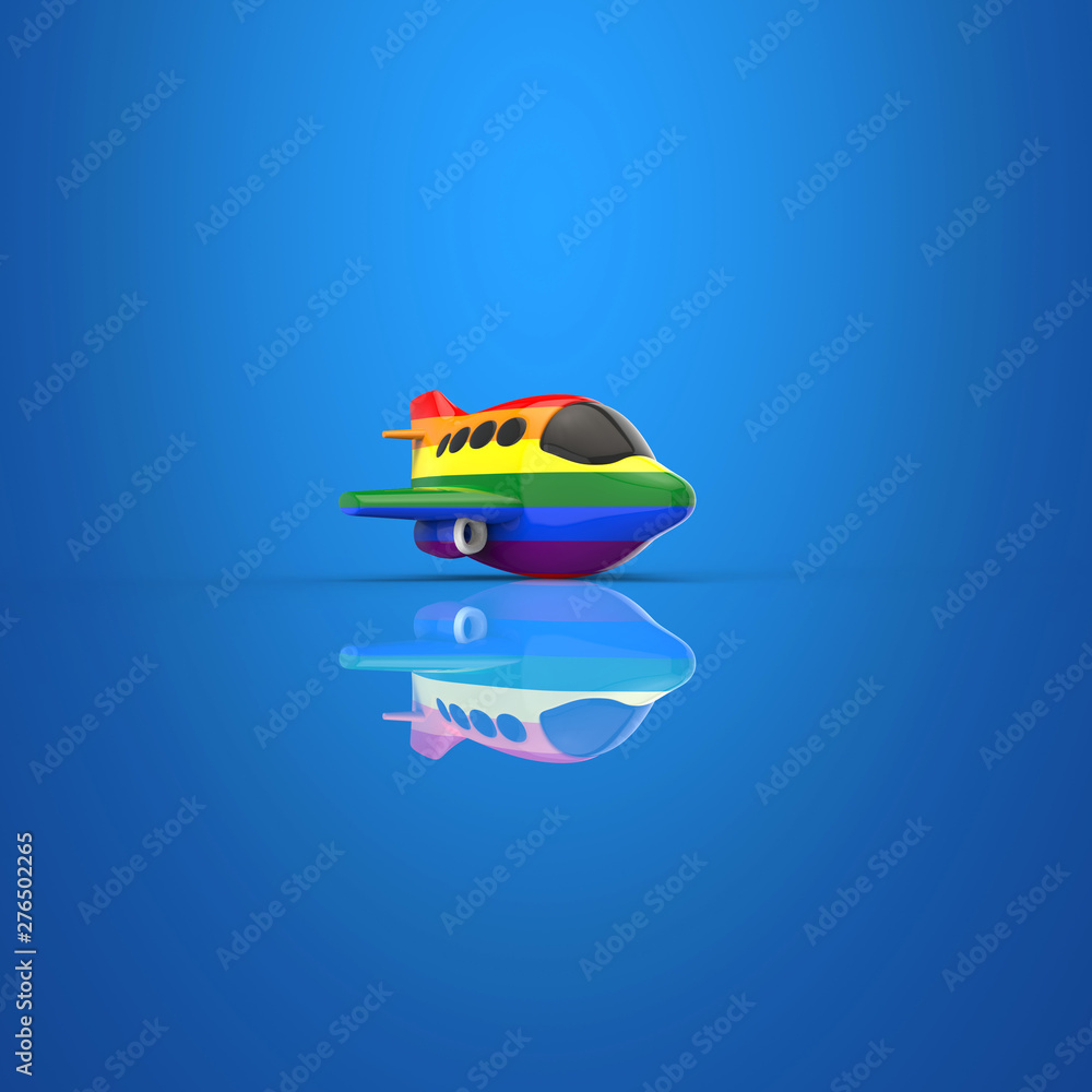 Plane and transport concept - 3D Illustration Plane and transport concept - 3D Illustration