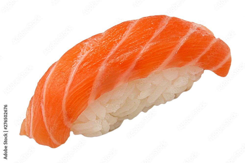 Fresh nigiri on a white isolated background Fresh nigiri on a white isolated background