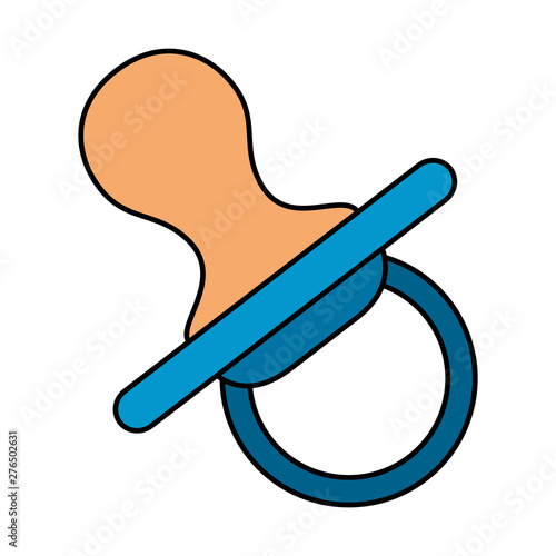 pacifier baby isolated icon vector