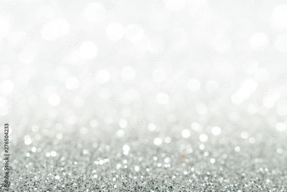 Silver sparkle glitter abstract bokeh background Christmas Silver sparkle glitter abstract bokeh background Christmas