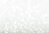 Silver sparkle glitter abstract bokeh background Christmas	
