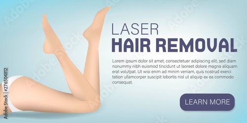 Silky Legs Skin Concept. Laser Hair Removal. Advertising Banner for Woman. Smooth Skin. Perfect Female Beauty Salon. Cosmetological Procedure.