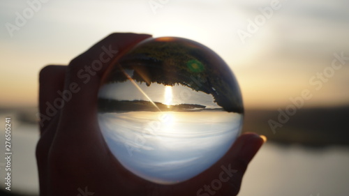 sunset through a lensball © Daniel