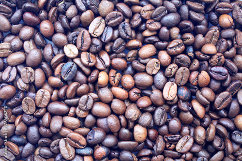 coffee beans on the table texture background