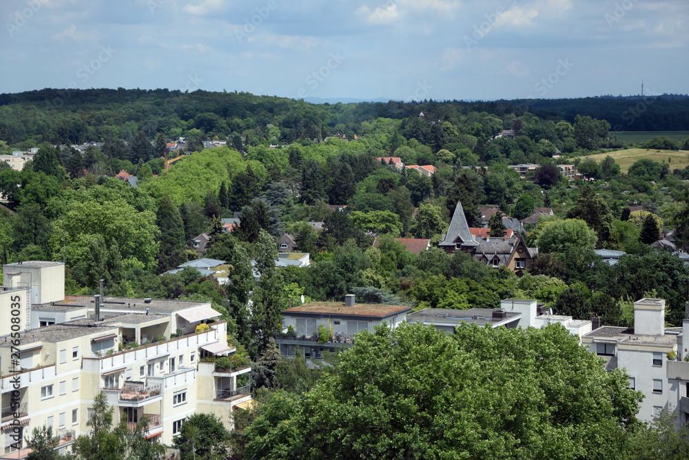 Blick vom Hochzeitsturm auf Darmstadt