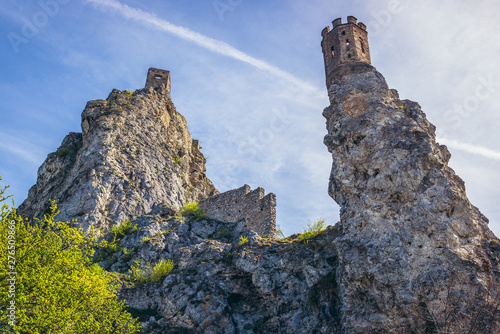 Photography Ruins on mediaeval castle in Devin, former village nowdays part of Bratislava ci