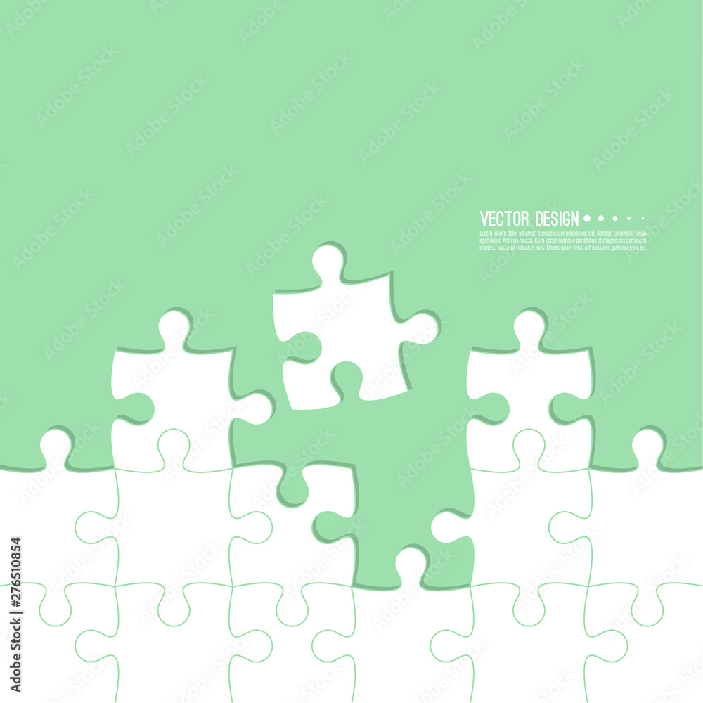 Abstract color background made of Jigsaw puzzle pieces. Vector illustration. Abstract color background made of Jigsaw puzzle pieces. Vector illustration.