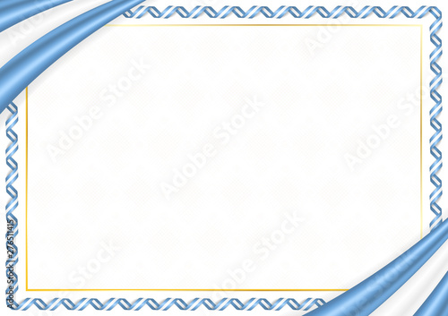 Border made with Argentina national colors