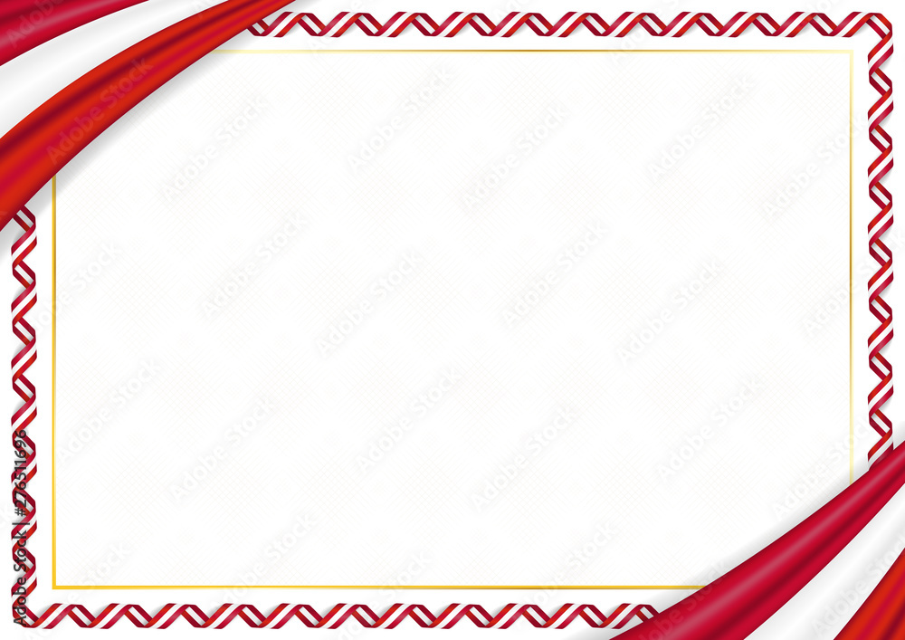 Fototapeta premium Border made with Denmark national colors