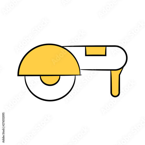 electronic driller, cutter yellow theme