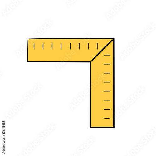 square ruler icon yellow theme