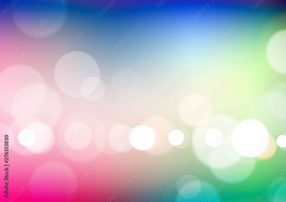 Abstract bokeh light on colors background