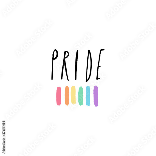 Hand drawn crayons rainbow art, LGBT flag, Gay Pride and other social movements, print for poster, cards, t-shirts and more. Vector.