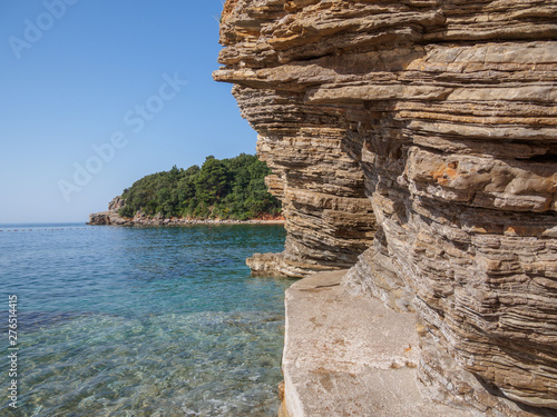 Fototapeta Naklejka Na Ścianę i Meble -  Famous Mogren beach near Budva in Montenegro