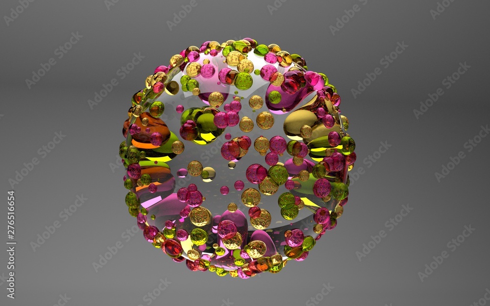 globe with bubbles globe with bubbles