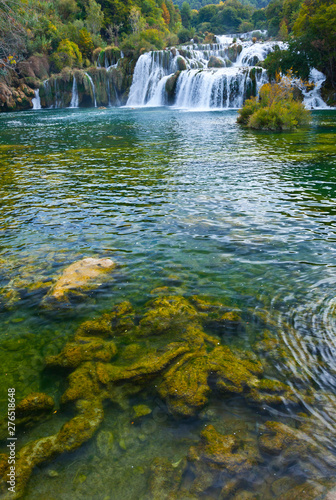 Skradinski Buk Waterfalls  Krka National Park  Dalmatia region  Croatia  Europe