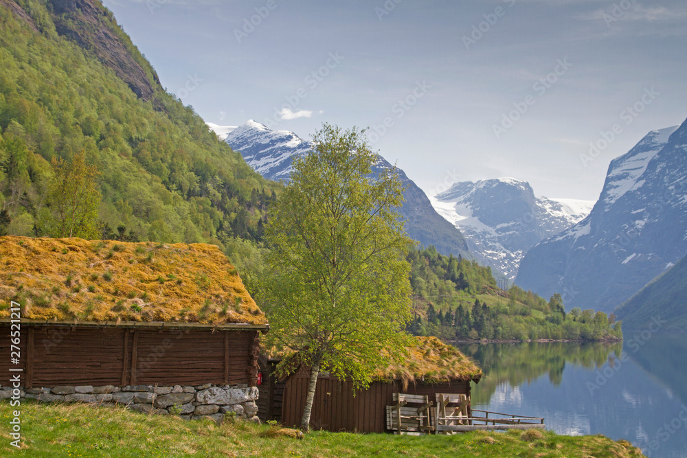 Fototapeta premium Siedlung am Lovatnet