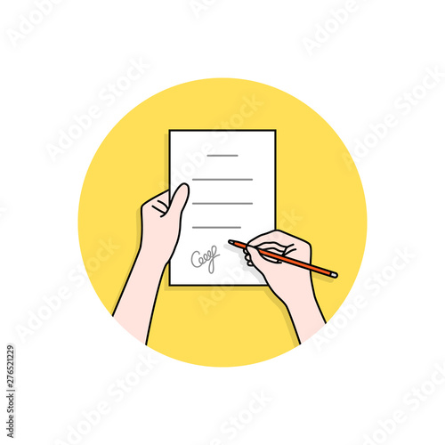 linear hands with signed contract