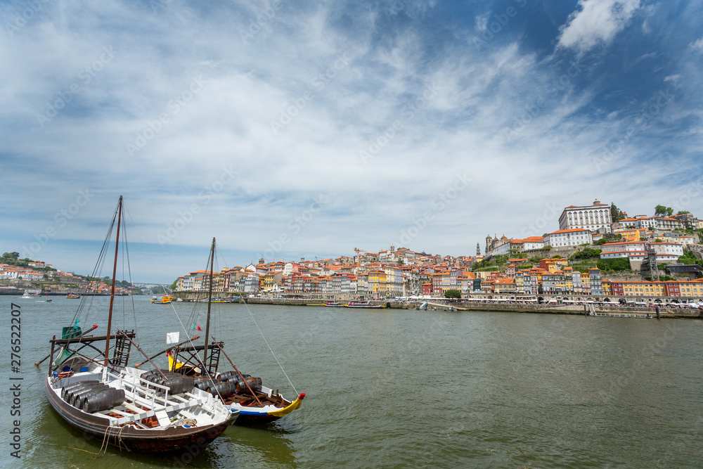 Porto wine boats in Portugal	
