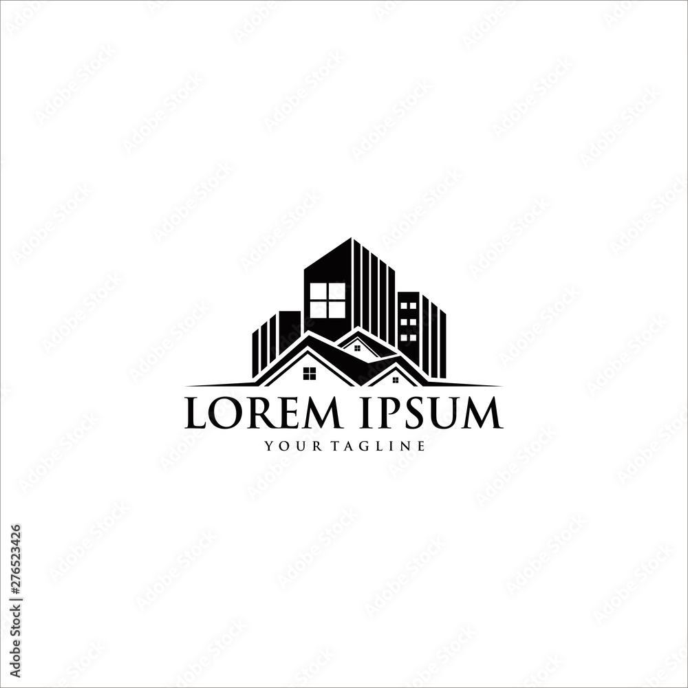 modern home logo design concept