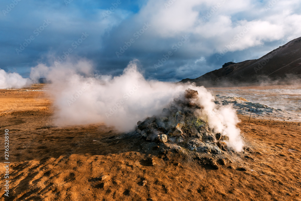 Hverir is geothermal area in Myvatn. Iceland
