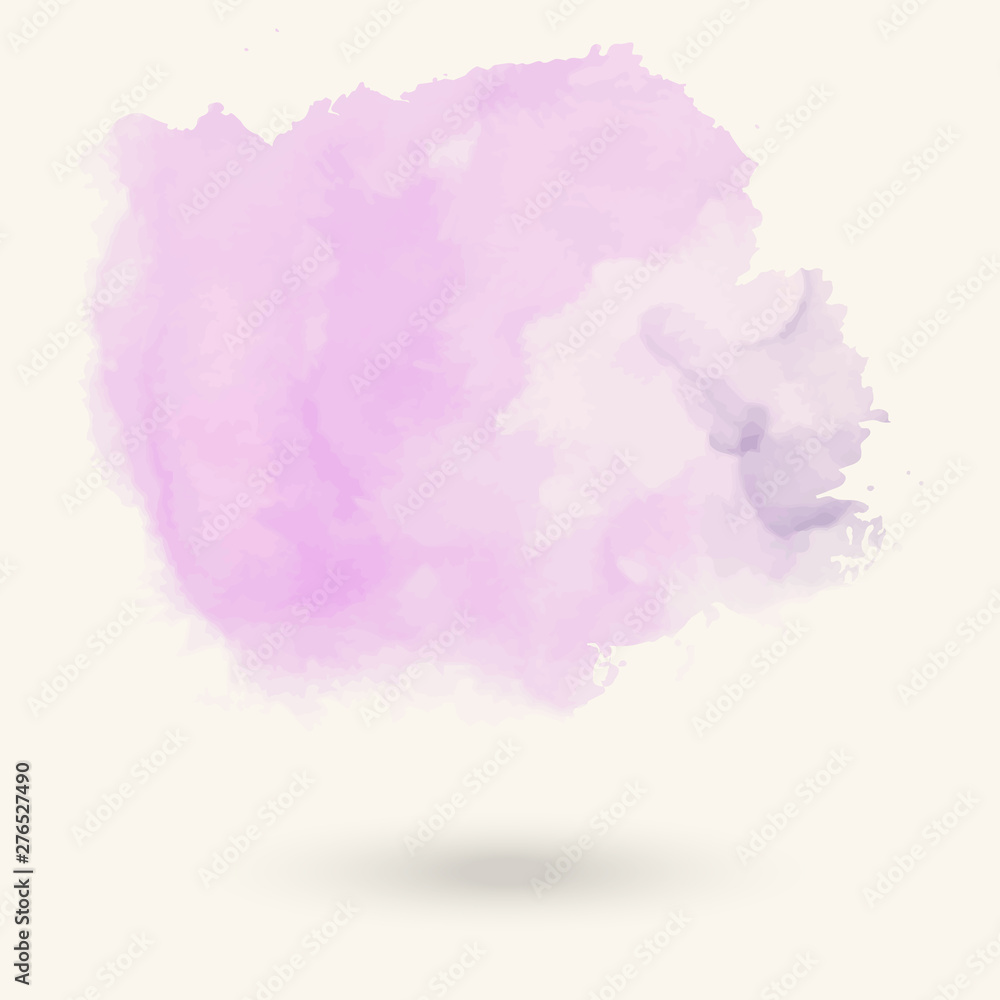 Abstract watercolor blob on white background. vector illustration.