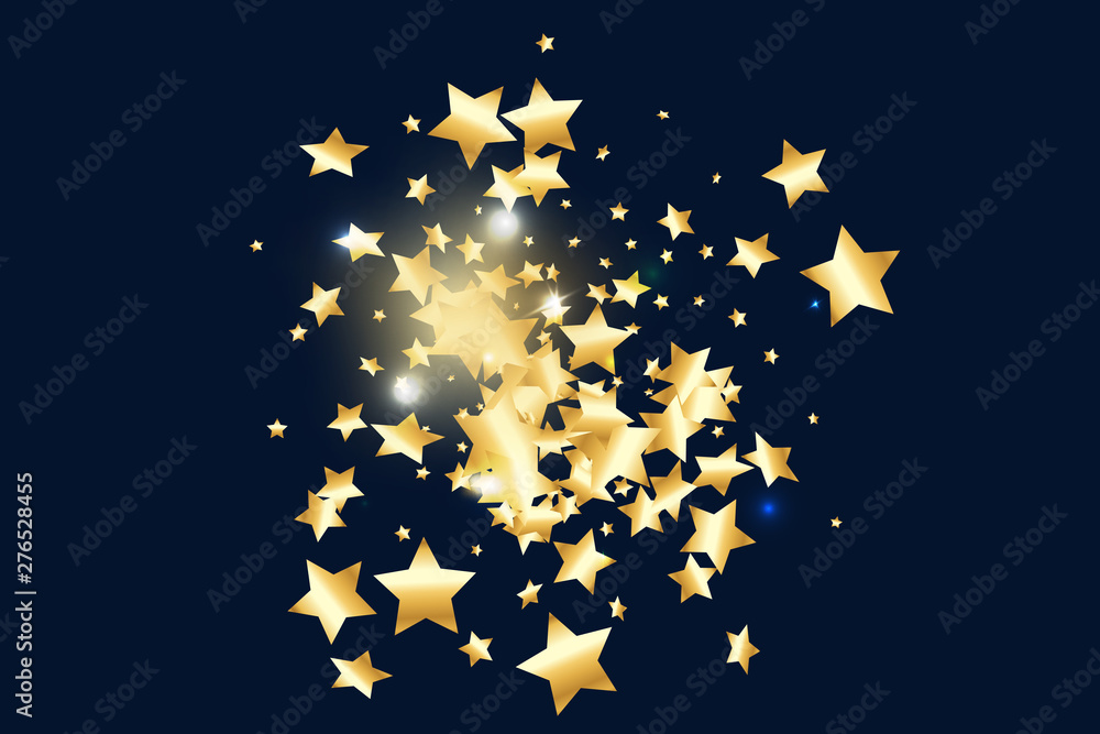 Star falling confetti background. Star falling confetti background.