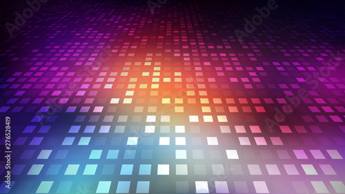 Colorful gradient abstract background. Square floor perspective. Colorful mosaic. Vector illustration.